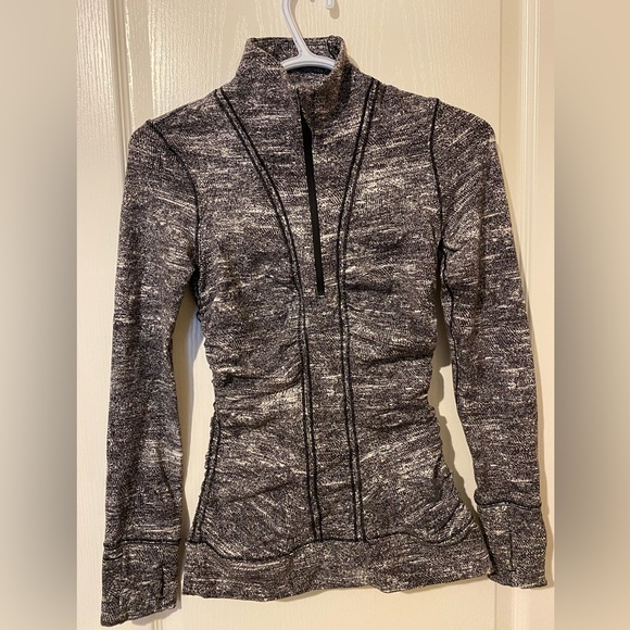 Lululemon Quarter-Zip Jacket Heathered Grey - Picture 1 of 2